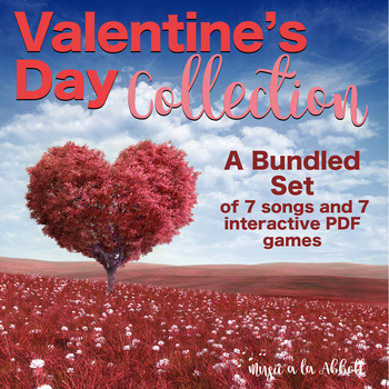 Preview of Valentine's Day Collection: PDF's and PowerPoints for the Music Classroom