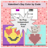 Valentine's Day Color-By-Code (3rd Grade)