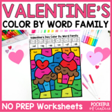 Valentine's Day Color By Code CVC Word Practice Morning Wo
