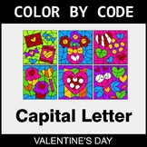 Valentine's Day: Color By Letter (Uppercase)