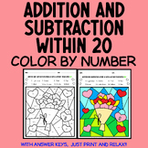 Valentine's Day: Free Addition and Subtraction Within 20 C