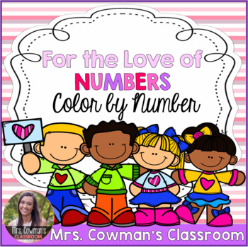 Preview of Valentine's Day Color By Number: Differentiated Addition Activity