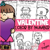 Valentines Day Color By Number