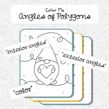 Angles of Polygons Color by Number