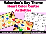 Valentine's Day Heart Color Center Activities and Mini Boo