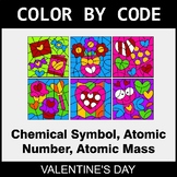 Valentine's Day Color by Code - Chemical Symbol, Atomic Nu