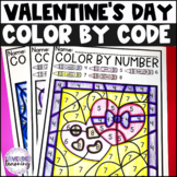 Valentine's Day Color by Code - Valentines Day Color by Nu