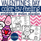 Valentine's Day Color-by-Feeling Printables - Emotions - E