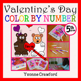 Valentine's Day Color by Number 5th Grade Color by Decimal