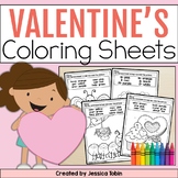 Valentine's Day Color by Number, Color by Sight Word Valen