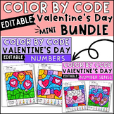 Valentine's Day Color by Number and Number Sense Activitie