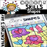 Valentine's Day Color by Code Shapes (February)