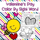 Valentine's Day Color by Sight Word