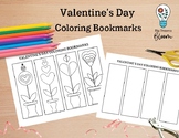 Valentine's Day Coloring Bookmarks