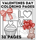 Valentine's Day Coloring Handouts | 30 Pages