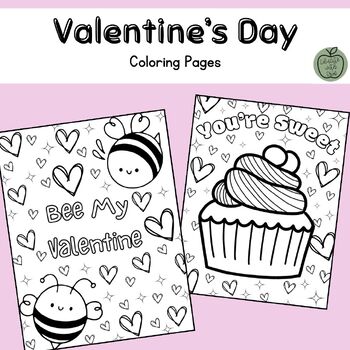 Valentine's Day Coloring Page by Educate with Erin | TPT