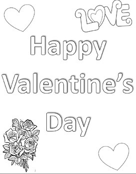 Preview of Valentine's Day Coloring Page