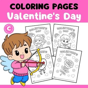 Valentine's Day Coloring Pages by Chattra Tangvorakittarvorn | TPT