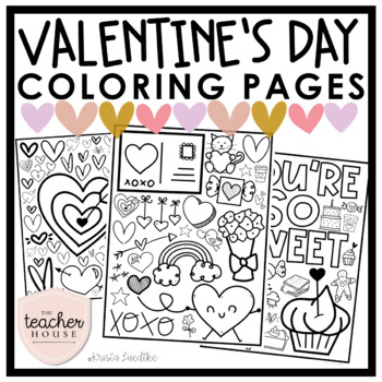 Valentine's Day Coloring Bookmarks by Tracee Orman