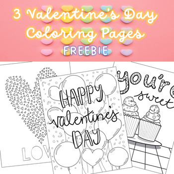 Valentine's Day Coloring Pages by Teacher Sara in Paris | TPT