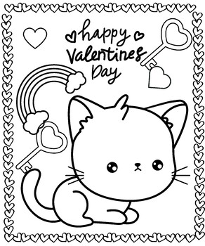 Valentine's Day Coloring Pages 