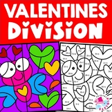 Valentine's Day Coloring Pages Division Color by Number Co