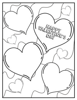 Valentine's Day Coloring Pages - FREE by Souter Space | TPT