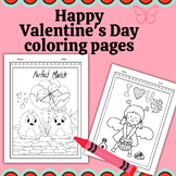 Valentine's Day Coloring Pages February Party Classroom Activity