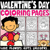 Valentine's Day Coloring Pages: Love, Flowers, Gifts, Choc