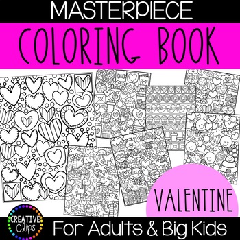 Preview of Valentine's Day Coloring Pages: Masterpieces {Made by Creative Clips}