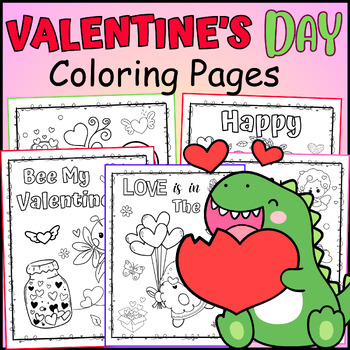 Valentine's Day Coloring Pages Writing Prompts Activity Coloring Sheets ...