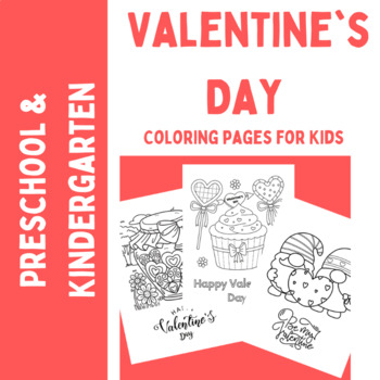 Preview of Valentine's Day Coloring Pages for Kids