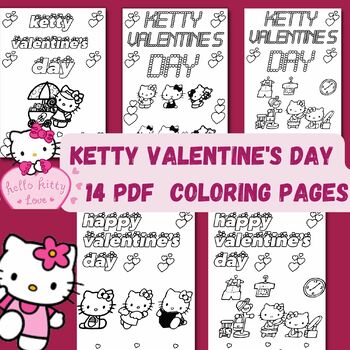 Valentine's Day Coloring Pages: ketty coloring page by topteacher1