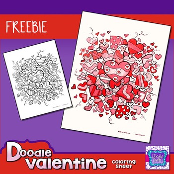 Preview of Valentine's Day Coloring Sheet {FREEBIE}