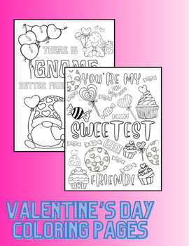 Valentine's Day Coloring Sheets By A Light In Learning 