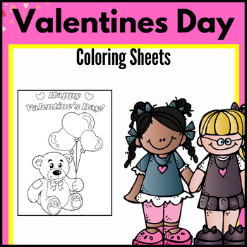 Preview of Valentine's Day Coloring Sheets - Valentine's Day Kindness Printable worksheets