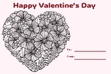 Valentine's Day Coloring Sheets and Letters