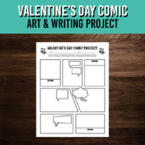 Valentine's Day Comic Art and Writing Project | February C