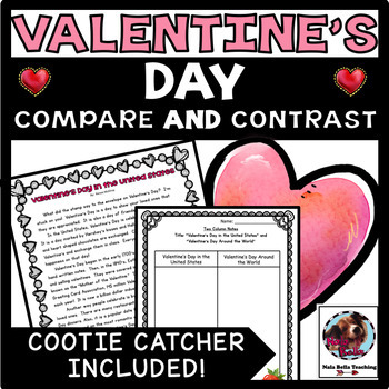 Preview of Valentine's Day Compare and Contrast Nonfiction Articles