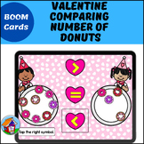Valentine's Day Comparing Number of Donuts BOOM™ Cards