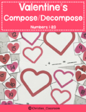 Valentine's Day Compose and Decompose Numbers 1-20