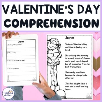 Preview of Valentine's Day Reading Comprehension Worksheets
