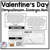 Valentine's Day Comprehension Scavenger Hunt