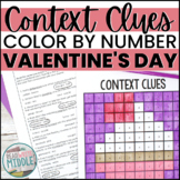 Valentine's Day Context Clues Color By Number