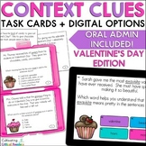 Valentine's Day Context Clues Task Cards w/ Digital Options