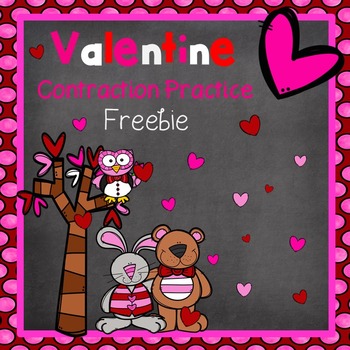 Preview of Valentine's Day Contraction Freebie