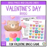 Valentine's Day Conversation Heart Bingo Game Printable Activity