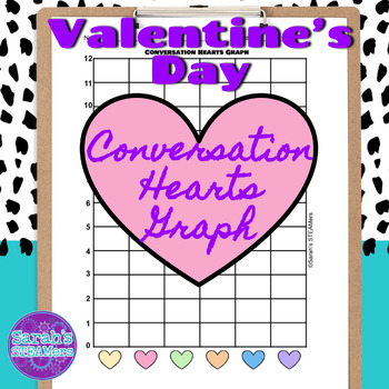 Preview of Valentine's Day Conversation Hearts Graphing Activity