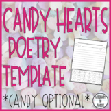 Valentine's Day Conversation Hearts Poetry Template