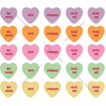 Valentine's Conversation Hearts Cliparts - Crella, Conversation Hearts 